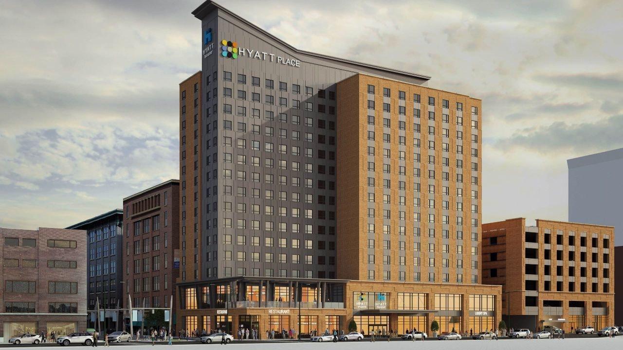 Hotel Hyatt House Indianapolis Downtown Exterior foto